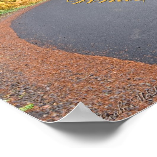 道路のポスターで曲げ感動的る ポスター (角)