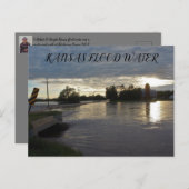 道路のポストカードの上のカンザス洪水 ポストカード (正面/裏面)