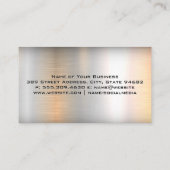 道路のロゴにセミトラック | メタル背景 名刺 (裏面)