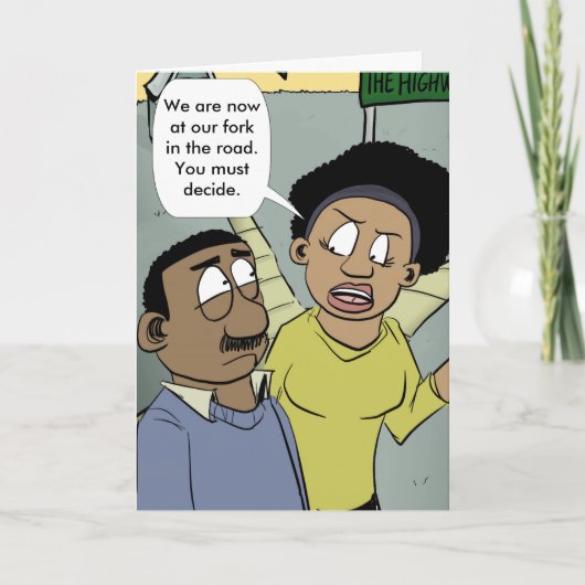 道路の分岐点 カード (正面)