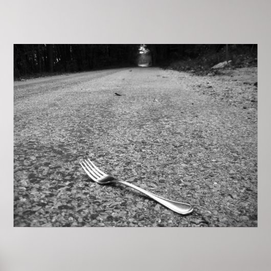 道路の分岐点 ポスター (正面)