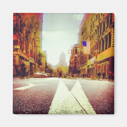 道路の分岐点 マグネット (正面)