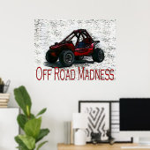 道路の外で狂気に襲われる ポスター (ホームオフィス)