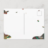 道路の大理石の空のコラ絵を描ージにバイク ポストカード (裏面)