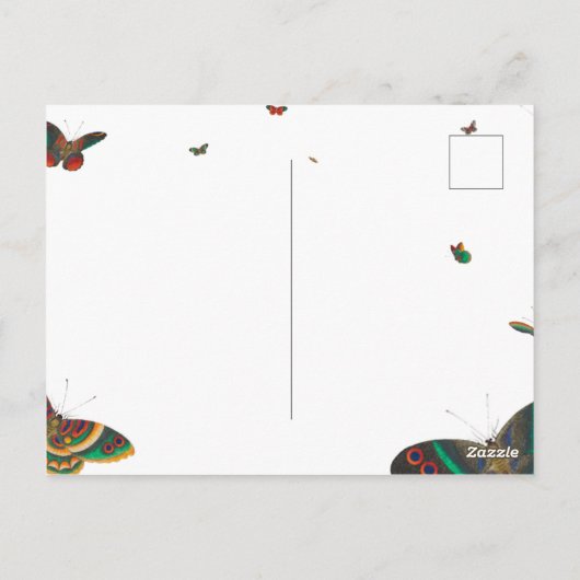 道路の大理石の空のコラ絵を描ージにバイク ポストカード (裏面)