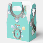 道路の少年の誕生日に車や車 フェイバーボックス (オープン)