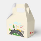 道路の少年の誕生日に車や車 フェイバーボックス (正面サイド)