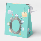 道路の少年の誕生日に車や車 フェイバーボックス (裏面サイド)