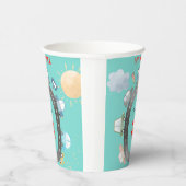 道路の少年の誕生日に車や車 紙コップ (右)