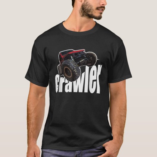 道路の岩のクローラーから這い出るトレイル Tシャツ (正面)