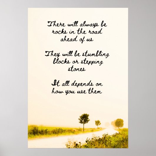 道路の岩 ポスター (正面)