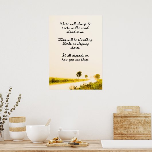 道路の岩 ポスター (キッチン)