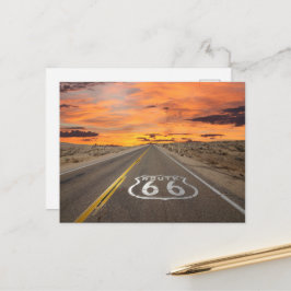 道路の旅行ルート66はがき ポストカード