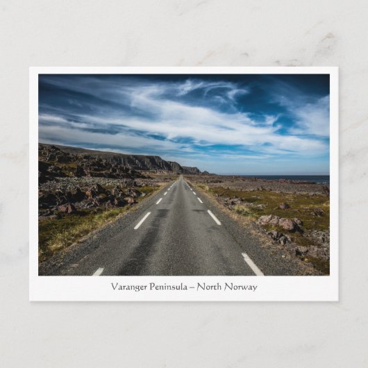 道路の景色の写真 ポストカード (正面)