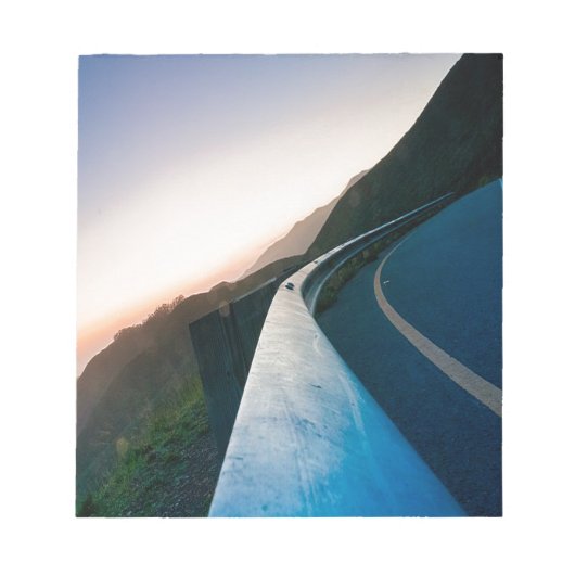 道路の曲線 ノートパッド (正面)