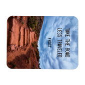 道路の移動を減らす – Robert Frost マグネット (横)