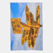 道路の終点 キッチンタオル (縦)