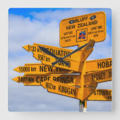 道路の終点 スクエア壁時計 (正面)