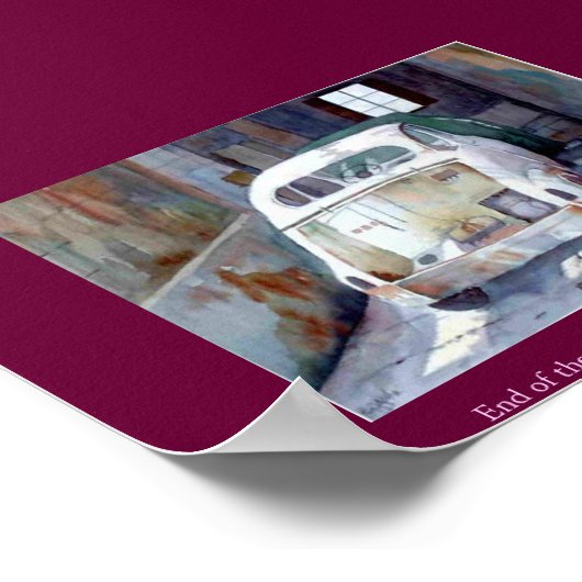 道路の終点 ポスター (角)