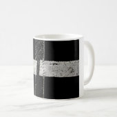 道路の絵を描十字線 コーヒーマグカップ (正面右)