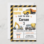 道路の誕生日違う招待状カードを閉じる (正面)