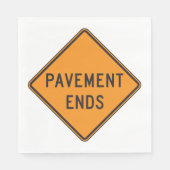 道路の道路標識のトラフィック警告を終了 スタンダードランチョンナプキン (正面)