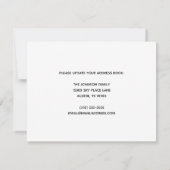 道路の風光明媚なハイウェイの写真を移動 案内状 (裏面)