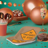 道路はっきりした標識に備えてオストップレンジ ペーパープレート