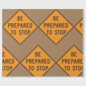 道路はっきりした標識に備えてオストップレンジ ラッピングペーパー (フラット)