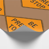 道路はっきりした標識に備えてオストップレンジ ラッピングペーパー