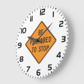 道路はっきりした標識に備えてオストップレンジ ラージ壁時計 (傾斜)