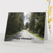 道路は大きく走った カード (黄色い花)