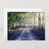 道路は少なく移動した ポストカード (正面/裏面)