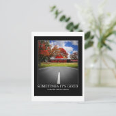 道路は少なく移動した ポストカード (スタンド正面)