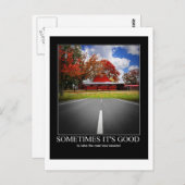 道路は少なく移動した ポストカード (正面/裏面)