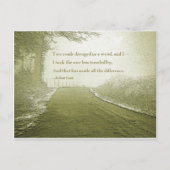 道路は少なく移動した ポストカード (正面)