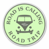 道路は道路旅行を呼び出している シール (正面)