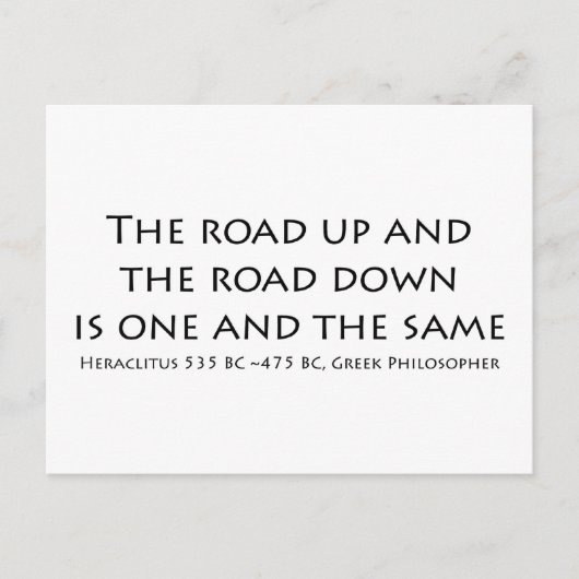 道路を上る ポストカード (正面)