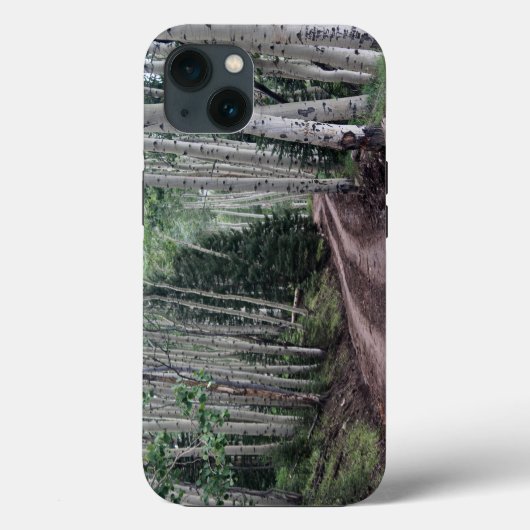 道路を介して樺の木ツリーiPhoneケース Case-Mate iPhoneケース (裏面)