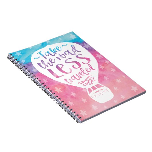 道路を少ない旅行水の色の引用文 ノートブック (右側)