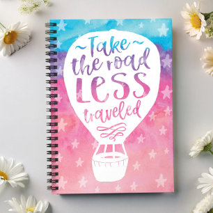 道路を少ない旅行水の色の引用文 ノートブック