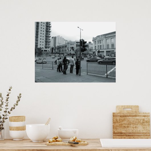 道路を渡る ポスター (キッチン)