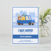 道路を移動する青い車を移動した 案内状 (スタンド正面)