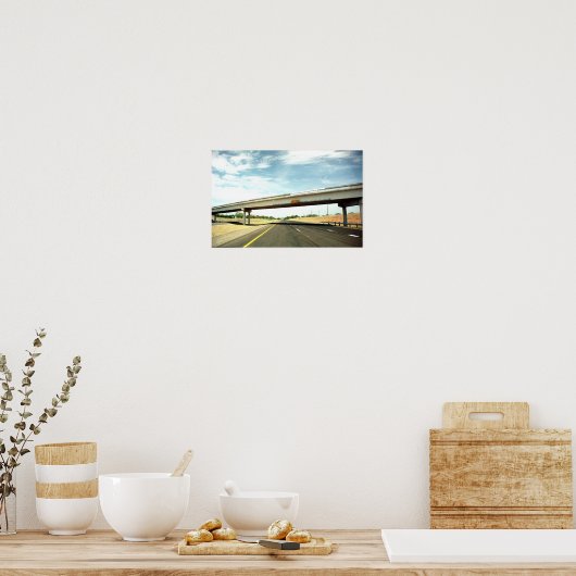 道路を西に ポスター (キッチン)