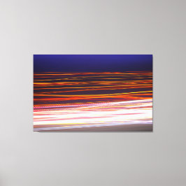 道路を通行する道路の跡 キャンバスプリント