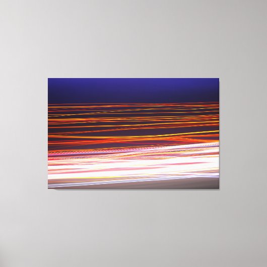 道路を通行する道路の跡 キャンバスプリント (正面)