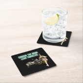 道路を選択する旅行済みおもしろい変更アートSq スクエアペーパーコースター (インサイチュ)