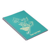 道路オートバイのクラッシュのフォーク ノートブック (右側)