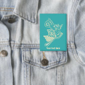 道路オートバイのクラッシュのフォーク 缶バッジ (インサイチュ)