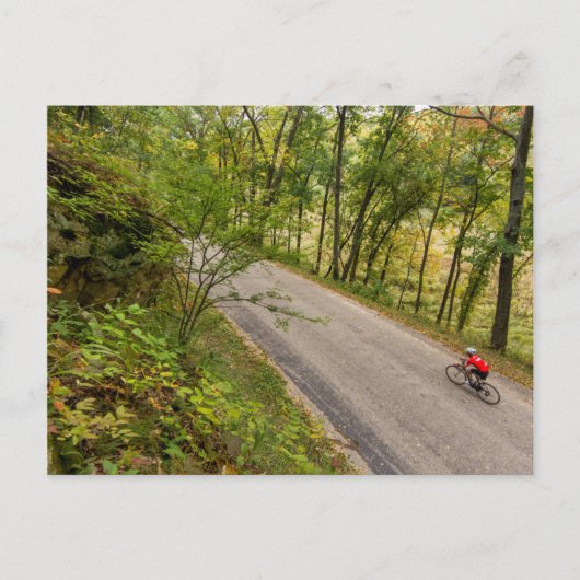 道路サイクリングオンルーラルカントリーロード ポストカード (正面)